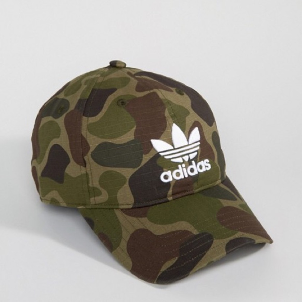 Adidas Originals Trefoil Baseball Cap In Camo